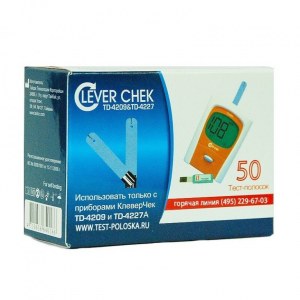 Тест-полоски Клевер Чек (Clever Chek) 4209
