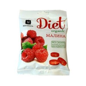 Леденцы МАЛВИКЪ Diet без сахара Лимон Мята 50 гр. 