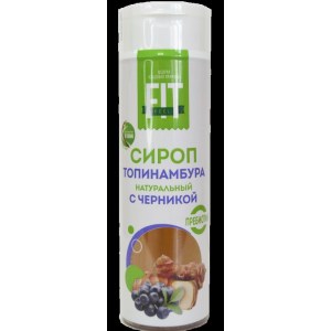 Сироп топинамбура натуральный с черникой, FitFeel, 300 г