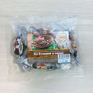 Конфеты СахарOFF со Стевией и какао глазированные 185г 