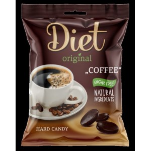 Карамель леденцовая без сахара на изомальте с ароматом кофе