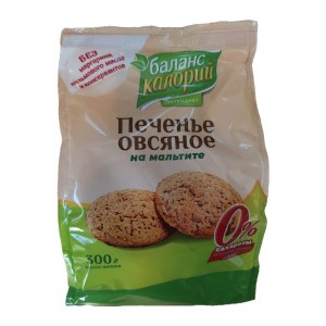 Печенье овсяное на мальтите,300г