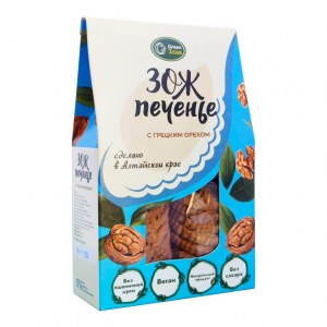 ЗОЖПеченье с грецким орехом GreenЗлак. 150 гр. 