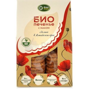ЗОЖПеченье с маком GreenЗлак. 150 гр. 